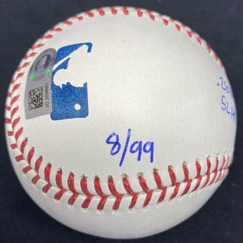 Aaron Judge 2017 Al Roy STAT חתום על קנאים בייסבול MLB HOLO - כדורי חתימה