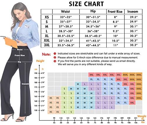 יוגה בוטקאט יוגה מכנסיים עם כיסים לנשים גבוהה מותן אימון בוטלג מכנסיים בטן שליטה, 4 כיסים לעבוד מכנסיים לנשים