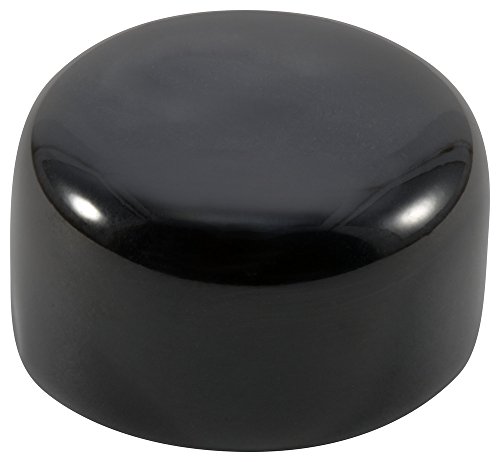Caplugs 99192254 כובע עגול פלסטיק VC-600-8, ויניל, מזהה כובע 0.600 אורך 0.500, שחור