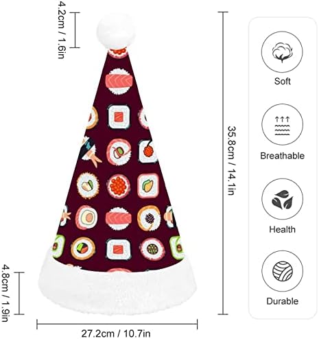 יפני מזון סושי דפוס חג המולד סנטה כובע עבור אדום חג המולד כובע חג טובות חדש שנה חגיגי ספקי צד