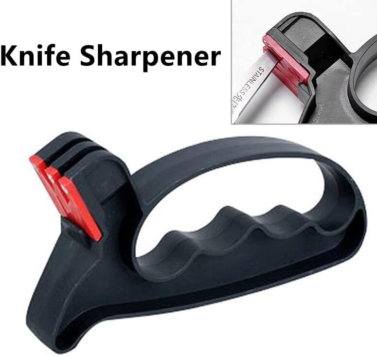 חדש כף יד סכין מחדד החלקה שני - ב-אחד רב תכליתי מהיר סכין מחדד ביתי כלי מטבח מספריים מחדד כלי