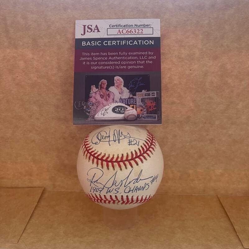 Mets של Swoboda Agee Jones נדיר Wintage N.L. בייסבול JSA AC66322 - כדורי חתימה