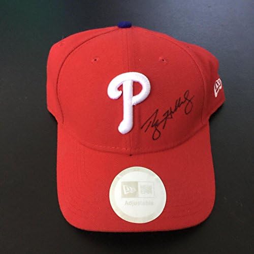 רוי הולדאי חתם על פילדלפיה פיליז כובע MLB הולוגרמה מאומתת - כובעים עם חתימה