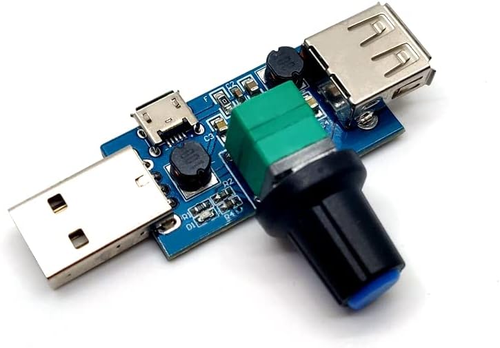 USB MINI מהירות מתכווננת מודול מאוורר מהירות אוויר ונפח אוויר מושל קירור מחשב אילם רב-גירוש