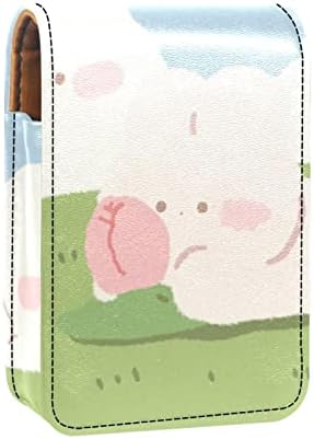 חמוד נייד איפור תיק קוסמטי פאוץ, שפתון מחזיק איפור ארגונית, קריקטורה בעלי החיים ארנב יפה ענן אחו
