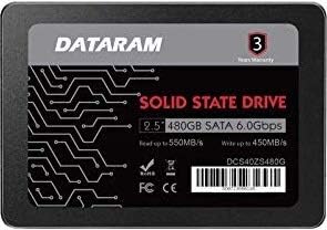 Dataram 480GB 2.5 אינץ 'כונן SSD כונן מצב מוצק תואם ל- HP Zbook Studio G3