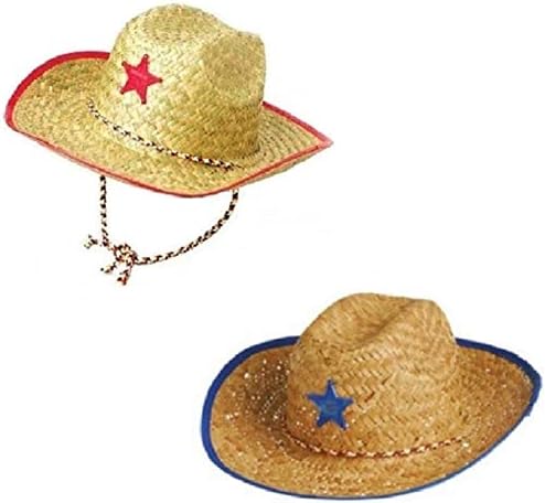 חידוש אוצרות תלבושות לשחק סט ילד מערבי קאובוי כובע, פלסטיק שריף תג, והתאמה בנדנה צעיף