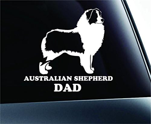 Expressdecor אוסטרלי רועה אבא סמל כלב מדבקות מדבקה מצחיק חלון מדבקת מכונית