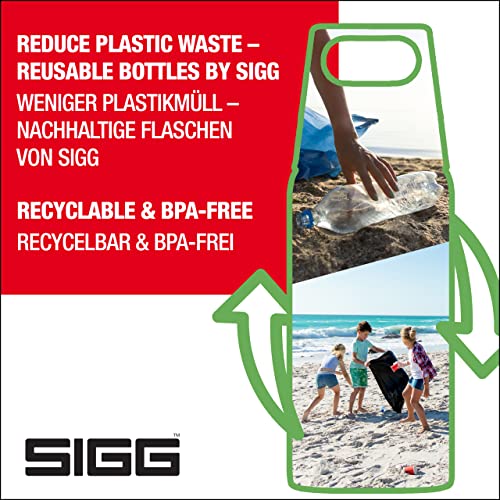 Sigg - בקבוק מים לילדים - מגן ג'ונגל אחד - אטום דליפות - קל משקל - BPA בחינם - נירוסטה - ירוק עם נמר - 17 גרם