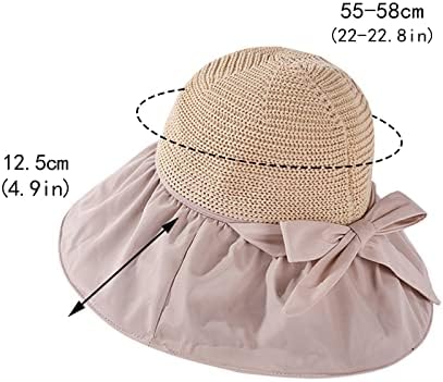 כובעי חוף לנשים נשים חיצוניות קישוט קשת מזדמן עיצוב ראש גדול כובע שמש