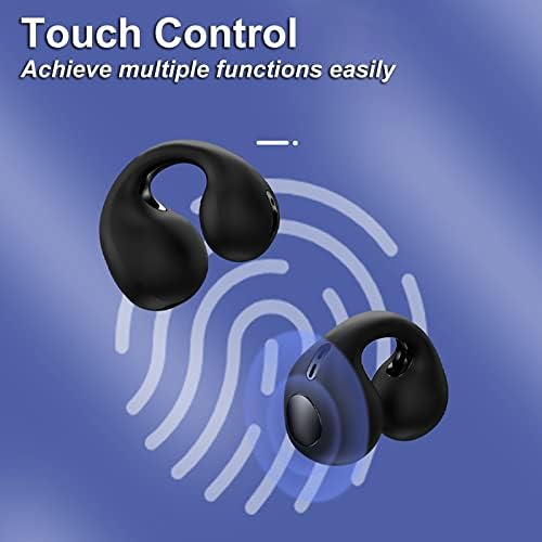 הולין אלחוטית קליפ קליפ עצם אוזניות אוזניות אוזניות פתוחות Bluetooth אלחוטיות, מושלמות לאנדרואיד ואייפון נהנים עד 36 שעות זמן משחק ואוזניות