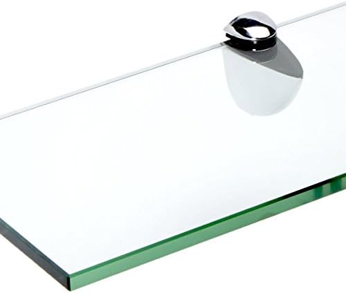מדף זכוכית זכוכית זכוכית ספנקראפט, כרום, 6 x 27
