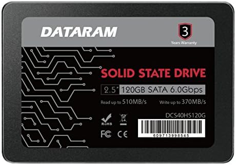Dataram 120GB 2.5 אינץ 'כונן SSD כונן מצב מוצק תואם