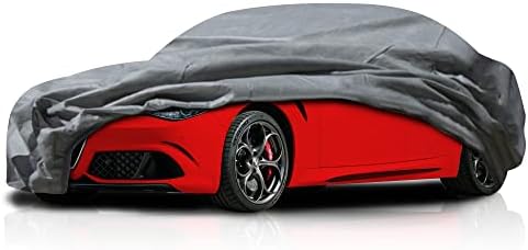 4 שכבות חצי מתאימות מכסה מכונית עבור Alfa Romeo Stelvio -2023 SUV 4 דלתות, עמידות במים קלים כיסוי מלא כיסוי מלא