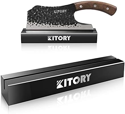 KITION KIRITSUKE שף סכין סיני סכין מטבח סינית סכין ביד מזויף בשר מזויף ואחסון סכין סכין שחור לאחסון סכין להגנה על סכין סכין