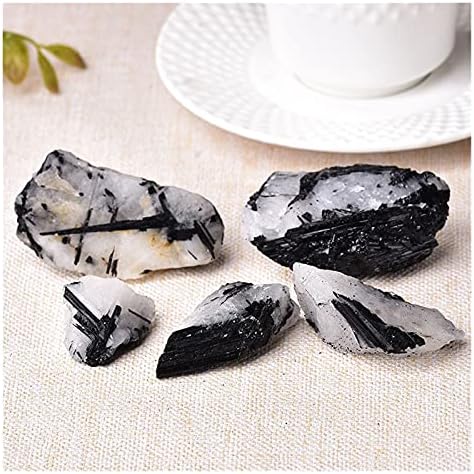 Ertiujg husong312 1pc שחור טבעי שחור טורמלין קריסטל אבן טבעית קוורץ גבישים גולמיים דגימה מינרלית דגימה אנרגיה ריפוי אבן בית עיצוב גביש