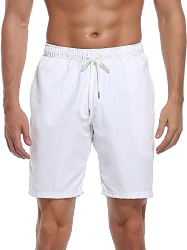 גזעי שחייה לגברים של Relleciga מכנסיים קצרים של לוח יבש עם בגדי ים בכיסים