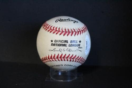 ווילי מייס חתום על חתימת בייסבול אוטומטית JSA BB83901 - כדורי בייסבול עם חתימה