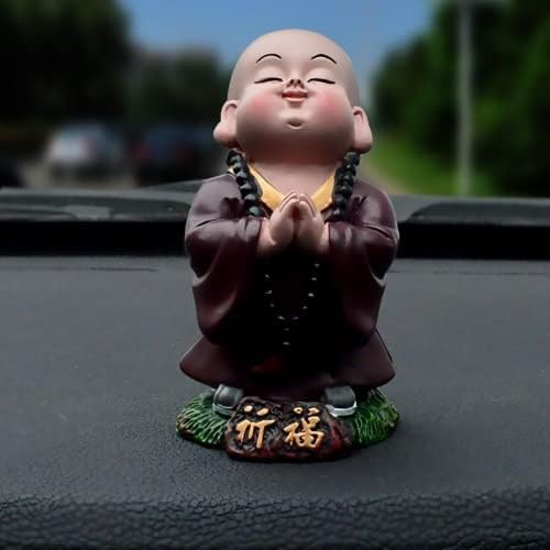 Xialon New Monk Buddha קישוט קישוט קישוט רכב אביזרים לרכב מקשט