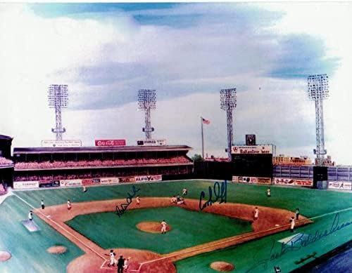 רובן אמרו SR, Cookie Rojas & Jack Baldschun Philadelphia Phillies חתימה 8x10 תמונות עם חתימה - תמונות MLB עם חתימה