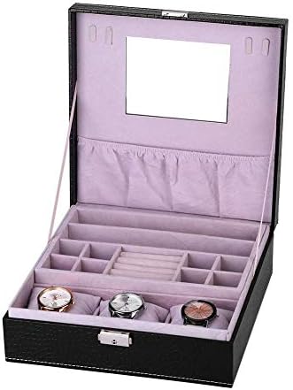 מארגן קופסאות תכשיטים מארגן אחסון תכשיטים מארז טבעות עגילי שרשרת צמידי צמידי עור תכשיטים תכשיטי עור תכשיטים