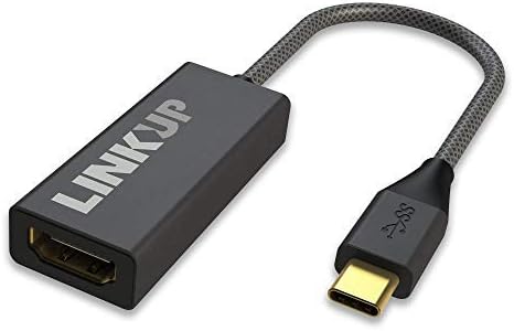 קישור - USB -C ל- HDMI 2.0 מתאם - מחבר דונגל 4K 60Hz תואם ל- Thunderbolt 3 MacBook Pro 2018 iPad Pro Surface ספר 2 S9 / S8 Dell XPS 13/15