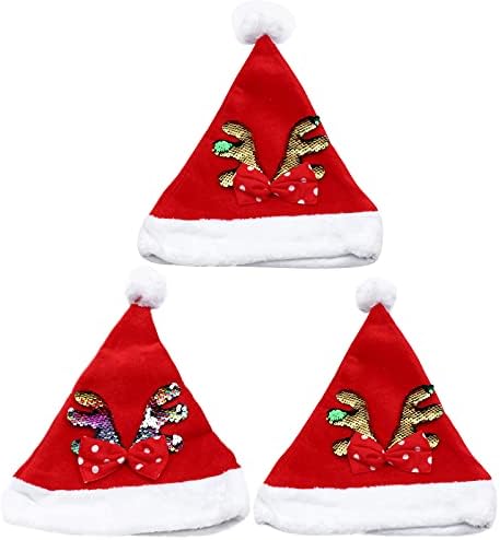 3 יחידות חג המולד בפלאש חם כובע שיק שיער אביזרי מסיבת דקורטיבי אבזר קישוט