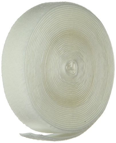Velcro 1015-AP-PB/L לבן ניילון לבן ארוג, סוג לולאה, גב סטנדרטי, 1-1/2 רוחב, 30 'אורך