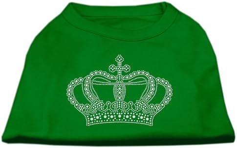 מוצרי חיות מחמד של מיראז 'חולצת כתר ריינסטון, 3x-גדולים, ירוק אמרלד