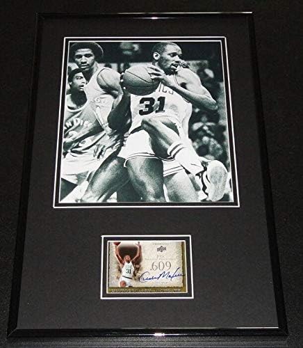 Cedric Maxwell חתום מסגר 11x17 תצוגת תמונה UDA Celtics - תמונות NBA עם חתימה