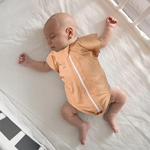 שנת שינה לתינוק מופין, שמיכת חוטף לתינוקות 0-3 חודשים, זרועות מעלה מעבר לתינוקות יילוד תינוקות ונערים, קלה רוכסן עטוף לביש