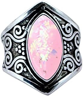 טבעות חתונה לנשים סילבר וינטג 'צמיד צמיד סגנון חן חן טבעת טבעית