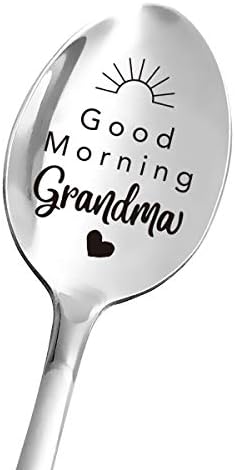 EST סבתא מתנות - בוקר טוב סבתא ספון - סבתא מצחיקה כפית חרקה - כף קפה תה לנשים - יום הולדת/מתנות לחג המולד
