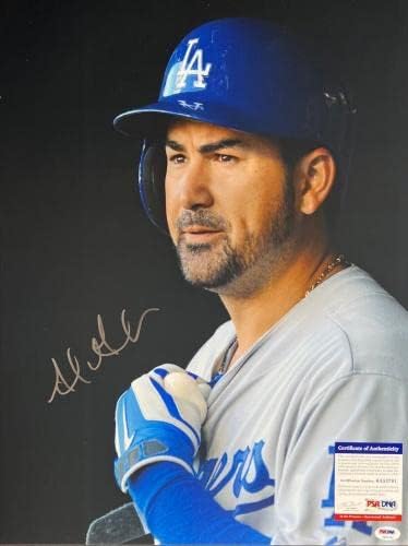 אדריאן גונזלס לוס אנג'לס דודג'רס חתום על 16x20 צילום PSA 6A53791 - תמונות MLB עם חתימה עם חתימה