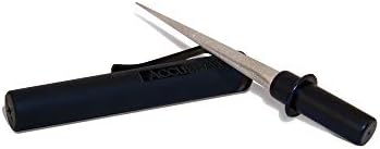 מחדד מוט מחודד קומפקטי יהלום - סכין בגודל כיס ומחדד כלים - נהדר לסכיני ציד, להבים משוננים, סכיני פילה ווי דגים-מוט מחודד פלדה מצופה יהלום