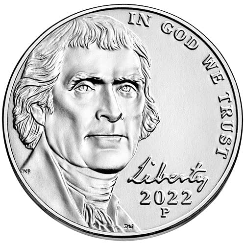 2022 P BU Jefferson Nickel Us Mint Choice Uncirulated