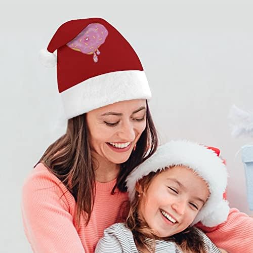 סופגנייה לב חג המולד כובע אישית סנטה כובע מצחיק חג המולד קישוטים