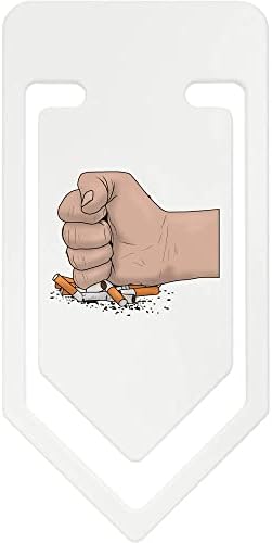 Azeeda 141 ממ 'תפסיק לעשן' קליפ נייר פלסטיק ענק