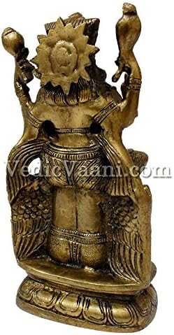 Vedic Vaani Vishnu רוכב על גרודה בפליז