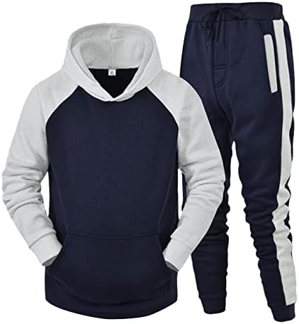 גברים אימונית הגדרת 2 מכנסיים קצרים סתיו גברים וחליפת חליפת דו-חלקים בחורף חליפת ספורט פנאי מכנסי קפוצ'ונים ספורטיביים