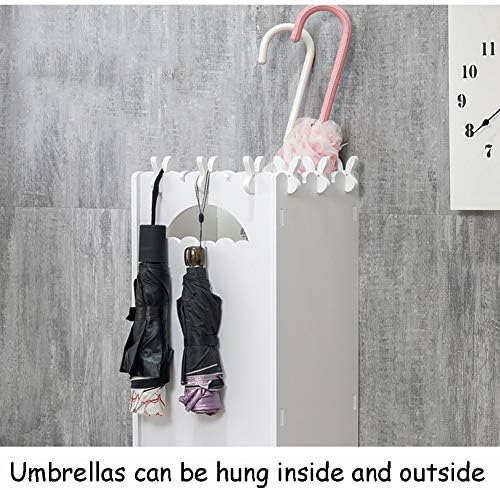 WXXXGY מטרייה מתלה מעמד יצירתי לבנה ביתית מרפסת קופסת קופסה קומפקטית עם מגש טפטוף מסוג מטלטל מטלטל