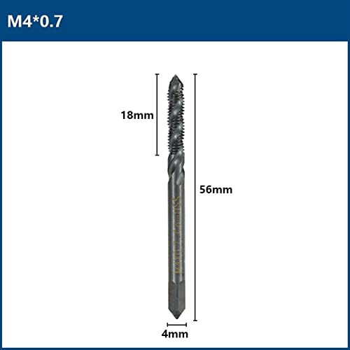 חוט ברז M3 M4 M5 M6 M8 M8 M10 מכונת ספירלה מטרית בר הברגה מטרי כלי הברגה ניטריד מצופה בורג ברז מקדח 1 pcs