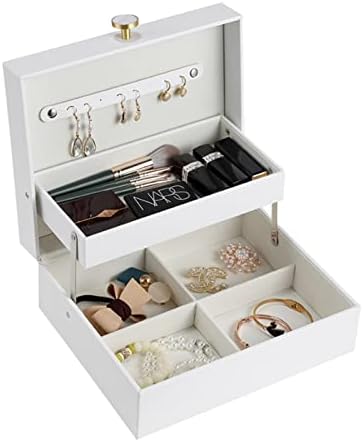 קופסא אחסון תכשיטים של פגינה מארגן איפור יוקרה תכשיטים גדולים תצוגה קופסא עמדת עמד