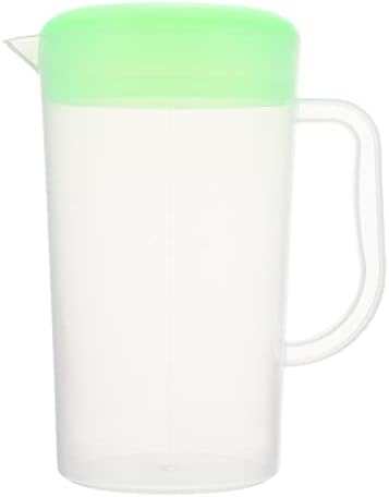 בקבוקי מים זכוכית המוטון 0.52 ליטר/ 2 ליטר קנקן מפלסטיק עם מכסה, כד מים קרים - קנקן מים מפלסטיק קנקן תה קרח למקרר, מקפיא/ מדיח כלים בטוחים