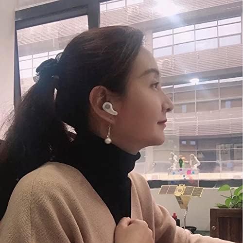 SoiedROO לבן סטריאו Bluetooth אמיתי אוזניות אלחוטיות IPX5 אטום אוזניות באוזניים עם אוזניות MIC MINI עם רעש מבטל אוזניות קטנות עם מארז