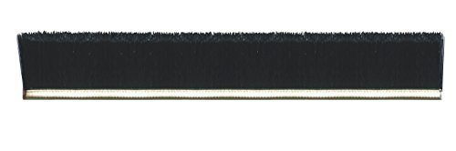 מברשת TANIS MB402060 3/16 מברשת רצועה מגובה נירוסטה עם זיפי ניילון שחורים מכווצים, 1 אורך לקצץ, 60 אורך כולל, 0.010 בקוטר זיפים