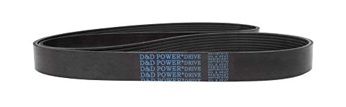 D&D PowerDrive 570L27 Poly V Belt 27 פס, גומי