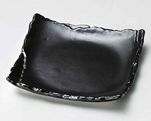 מאט קסנה 6.1 אינץ 'של 5 צלחות קטנות חרסינה שחורה מיוצרת ביפן