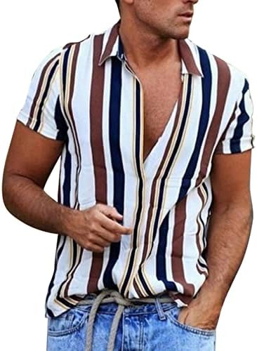 חולצות גברים קיץ גברים מסוגננים מזדמנים חולצות מודפסות מזדמנים חולצות חולצות חולצות חולצות גבוהות