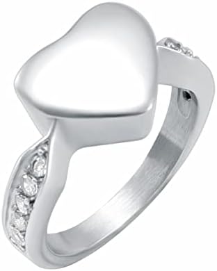 Dotuiarg 7size Tirmation Tirmation טבעת אפר נירוסטה מחזיק מזכרת מזכרת טבעת אצבעות כד לזכר